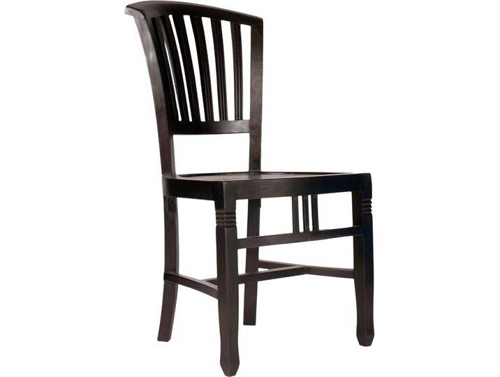 Stuhl SIT Samba , grau (antikschwarz), B:50cm H:95cm T:55cm, Massivholz, Stühle, im Lodge-Stil von SIT-Möbel