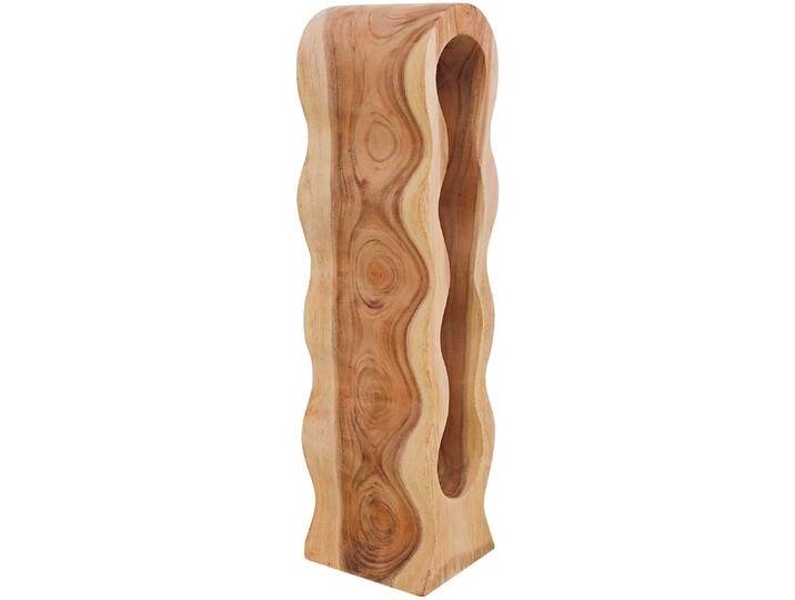 Weinregal SIT, beige (natur), B:14cm H:66cm T:18cm, Massivholz, Regale, mit Flaschenhalterung von SIT-Möbel