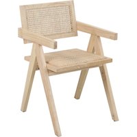 SIT Armlehnstuhl, gepolsteter Sitz, Rücken und Sitz mit Rattan von SIT
