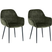 SIT Armlehnstuhl (Set) 2 Stk.glamouröser Bezug in Samtoptik von SIT