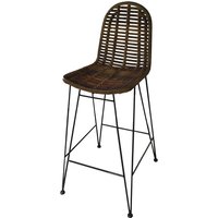 SIT Barhocker »RATTAN«, BxHxT: 49 x 110 x 60 cm, rattan/metall - beige von SIT