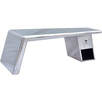 SIT Couchtisch »AIRMAN«, BxH: 132 x 45 cm, mangoholz/Mitteldichte Faserplattte/aluminium - silberfarben von SIT