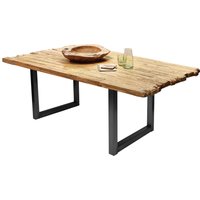 SIT Esstisch, Platte mit Bruchkante aus recyceltem Holz von SIT