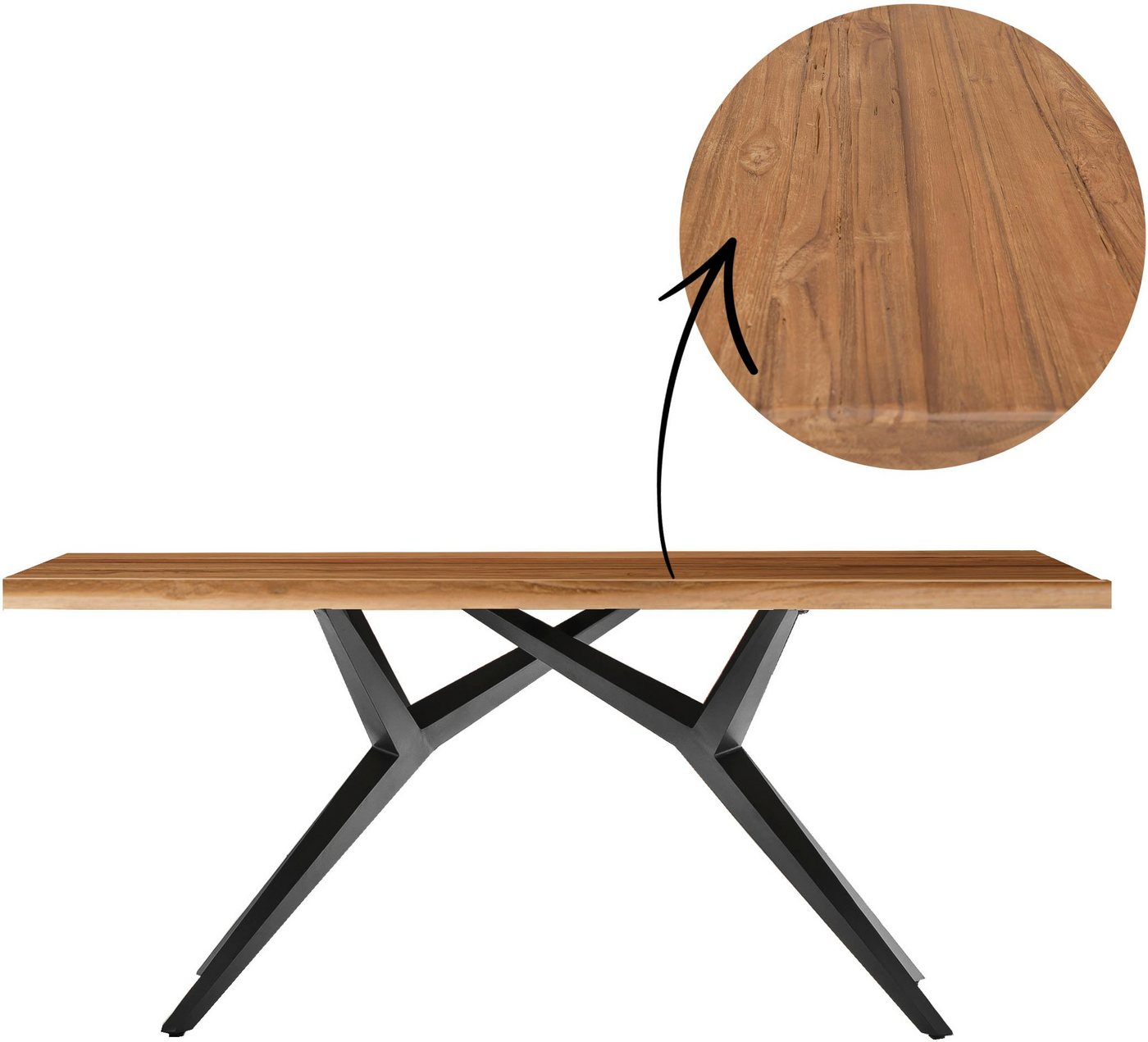 SIT Esstisch, mit rustikaler Oberfläche von SIT