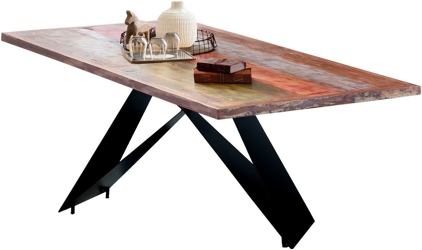 SIT Esstisch (1-St), aus bunt lackiertem Altholz von SIT