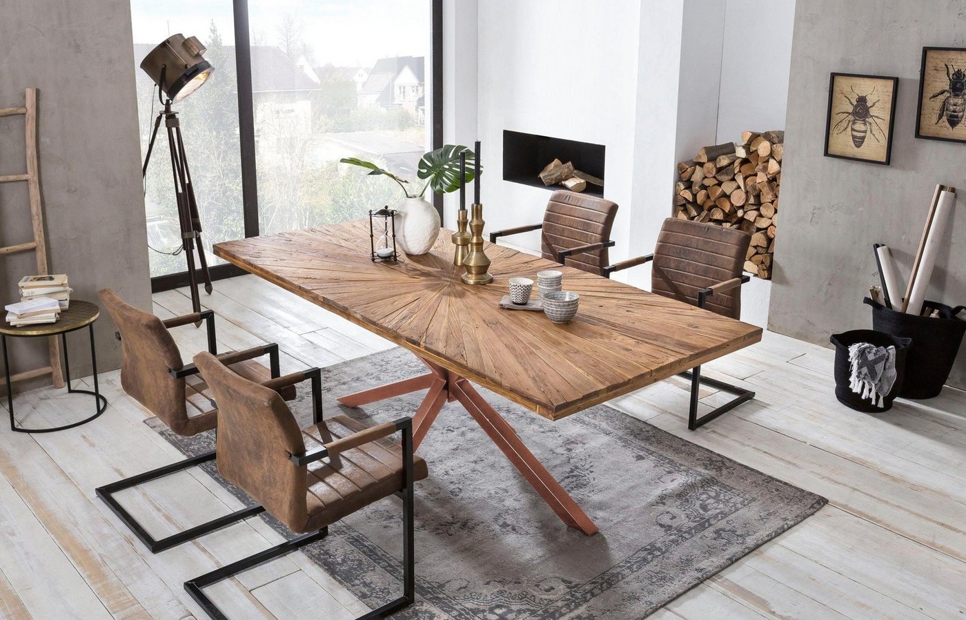SIT Esstisch Tops&Tables, aus recyceltem Altholz Teak von SIT