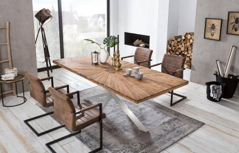 SIT Esstisch Tops&Tables, aus recyceltem Altholz Teak von SIT