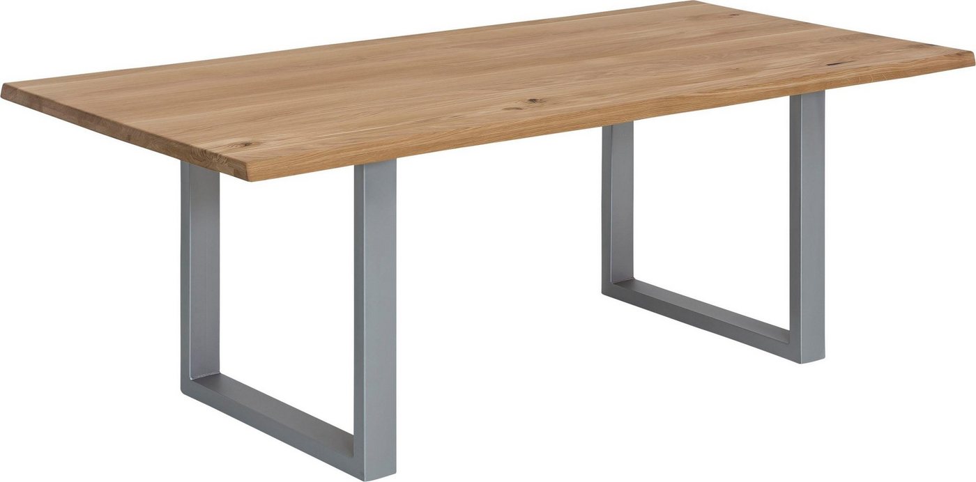 SIT Esstisch Tops&Tables, mit Tischplatte aus Wildeiche, mit Baumkante wie gewachsen, Vintage von SIT