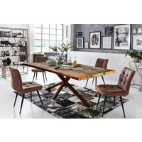 SIT Esstisch "Tops&Tables", mit Tischplatte aus Altholz mit Farbresten von SIT
