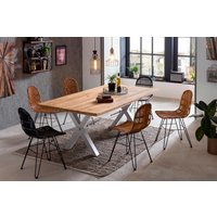 SIT Esstisch X-Gestell im industriellen Antiklook von SIT