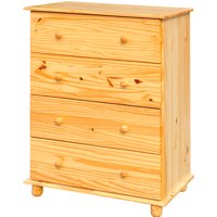 SIT Kommode, BxHxL: 80 x 102 x 43 cm, Kiefernholz - braun von SIT