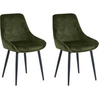 SIT Polsterstuhl (Set) 2 Stk.glamouröser Bezug in Samtoptik von SIT