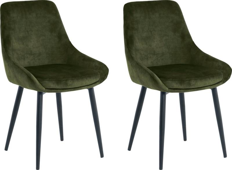 SIT Polsterstuhl (Set, 2 St), glamouröser Bezug in Samtoptik von SIT