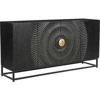 SIT Sideboard, (1 St.), mit Schnitzmuster und goldfarbenem Griff von SIT