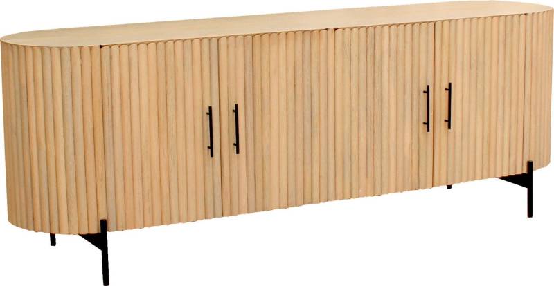 SIT Sideboard (1 St), Kommode, Lamellen-Design im Retro Stil, Breite 190 cm von SIT