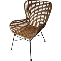 SIT Stuhl »RATTAN«, BxHxT: 60 x 88 x 70 cm, rattan/metall - beige von SIT