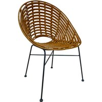 SIT Stuhl »RATTAN«, BxHxT: 70 x 88 x 63 cm, rattan/metall - beige von SIT