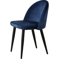 SIT Stuhl-Set »SIT&CHAIRS«, BxHxT: 49 x 79 x 52.5 cm, samt/metall - blau von SIT