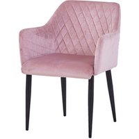 SIT Stuhl-Set »SIT&CHAIRS«, BxHxT: 63 x 83 x 61 cm, samt/metall - rosa von SIT