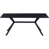 SIT Tisch, HxT: 75 x 90 cm, Holz - grau | schwarz von SIT