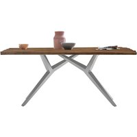 SIT Tisch »TABLES & CO«, HxT: 73,5 x 100 cm, Holz - braun | silberfarben von SIT