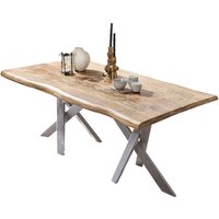 SIT Tisch »TABLES & CO«, HxT: 75 x 100 cm, Holz - braun | silberfarben von SIT