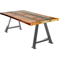 SIT Tisch »TABLES & CO«, HxT: 75 x 100 cm, Holz - bunt | silberfarben von SIT
