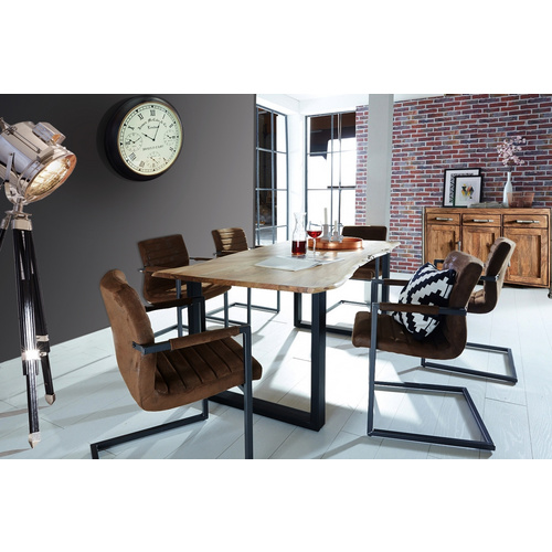 SIT Tisch »TABLES & CO«, HxT: 76 x 100 cm, Holz - braun | schwarz von SIT
