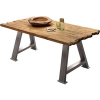 SIT Tisch »TABLES & CO«, HxT: 77 x 100 cm, Holz - braun | silberfarben von SIT