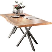 SIT Tisch »TABLES & CO«, HxT: 78 x 100 cm, Holz - braun | silberfarben von SIT