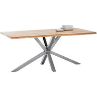 SIT Tisch »TABLES & CO«, HxT: 80 x 100 cm, Holz - braun | silberfarben von SIT