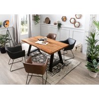 SIT Tischgestell »TOPS&TABLES«, HxT: 73 x 15 cm, Holz - schwarz von SIT