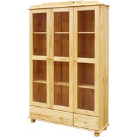 SIT Vitrine, BxHxL: 126 x 189 x 35 cm, Kiefernholz - braun von SIT