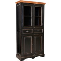 SIT Vitrine »CORSICA«, Mangoholz/Mdf, 4-türig - schwarz SIT Vitrine »CORSICA«, Mangoholz/Mdf, 4-türig - schwarz von SIT