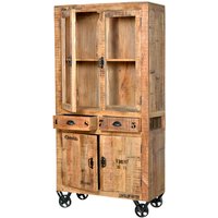 SIT Vitrine »RUSTIC«, Mangoholz/Metall, 4-türig - braun SIT Vitrine »RUSTIC«, Mangoholz/Metall, 4-türig - braun von SIT