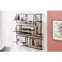SIT Wandregal "Panama", (Set, 7 St.), Regalset im Industrial Stil, Mangoholz und Metall von SIT