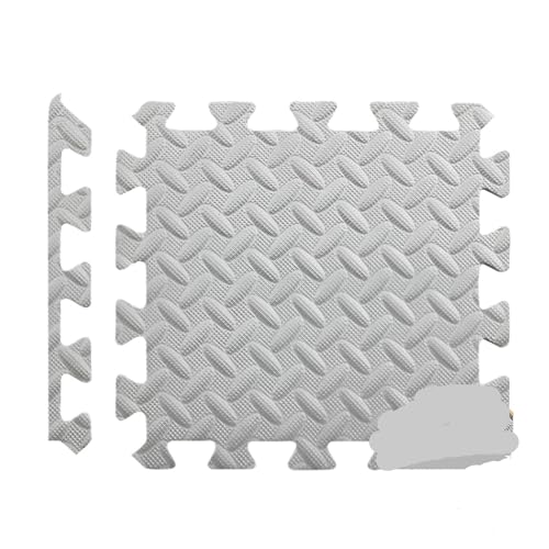 16Pcs Eva Foam Mat Gym Puzzle Übung Boden Schaum Spielen Ineinander greifen Boden for Home Workout Suelo Gimnasio(Gray-16pcs) von SITBXO