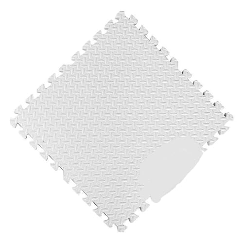 2-16PCS Dicke 20mm Puzzle Fitness Matte Eva Schaum Ineinander greifen Boden Sport Schutz Gym Suelo Gimnasio(White,8pcs) von SITBXO