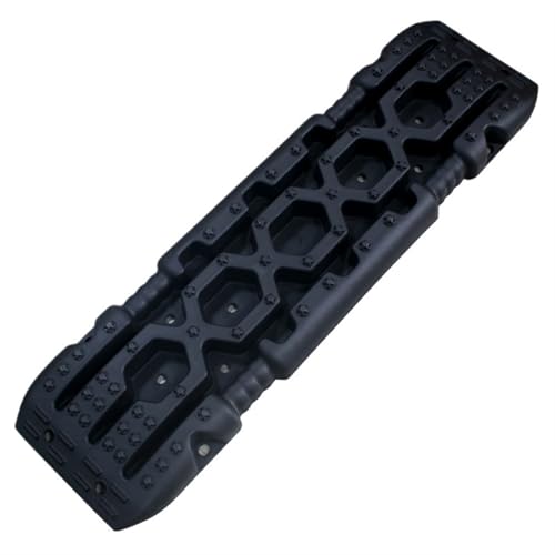 2 stück Stärke PP 105 cm Auto Off Road Zubehör Traktion Boards Schiene 4x4 Notfall Werkzeug Schnee SandMud Traktionsmatten(Black 1pcs) von SITBXO