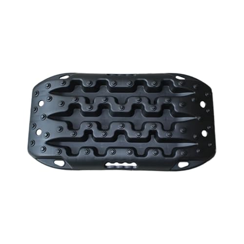 2PC 58cm Auto Traktion Boards Notfall Mini-Größe Tracks Matte for Off-Road Sand Schlamm Schnee Traktionsmatten(Black) von SITBXO