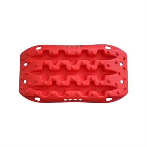 2PC 58cm Auto Traktion Boards Notfall Mini-Größe Tracks Matte for Off-Road Sand Schlamm Wohnmobil Traktionsmatten(Red) von SITBXO