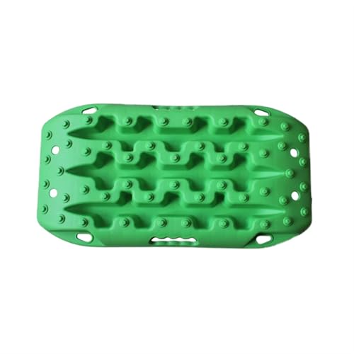 2PC Traktionsbretter 58cm Auto Notfall Traktionsschienen Mini-Größe Schienen Traktionsmatte for Off-Road Sand Schlamm Schnee Traktionsmatten(Green) von SITBXO