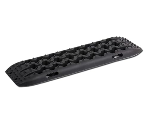 2pc Track Offroad Schnee Sand Schlamm Trax Selbst Platte Schlammigen Traktion Unterstützung Traktionsmatten(Black) von SITBXO