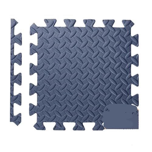 4~20-teilige Puzzle-Fitnessmatte, ineinandergreifende Eva-Schaumstoff-Bodenfliesen for das Heim-Fitnessstudio Suelo Gimnasio(Dark Blue-30x30cm,4PCS) von SITBXO