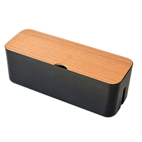 Aufbewahrungsbox Ladegerät Kabel Organizer Box Kabelmanagement Outlet Bins Kabelmanagementbox(Black) von SITBXO
