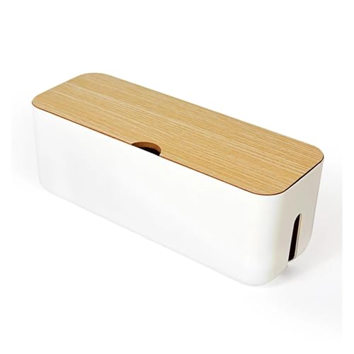 Aufbewahrungsbox Ladegerät Kabel Organizer Box Kabelmanagement Outlet Bins Kabelmanagementbox(WHITE) von SITBXO