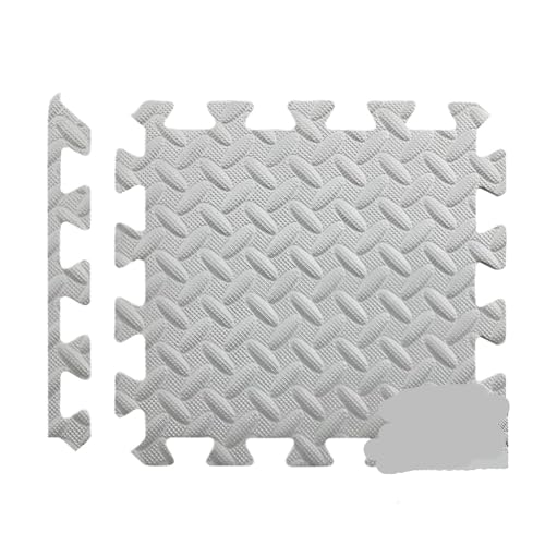 Bodenbelag for Fitnessstudios, Eva-Weichschaum-Bodenmatte, Puzzle-Gummifliesen, Bodenoberfläche, Schutz der Trainingsmatten for Sportpools zu Hause Suelo Gimnasio(Grey) von SITBXO
