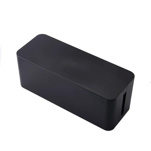 Draht Lagerung Box Power Linie Fällen Junction Kabel Ordentlich Haushalt Notwendigkeiten Organizer Kabelmanagementbox(Black,23.5x11.5x12.3cm) von SITBXO
