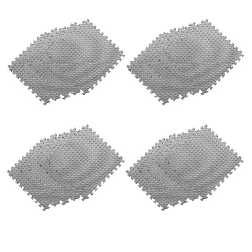 Fitness mit ineinander greifenden Eva-Schaum-Fliesen for Training und Heimfitness Suelo Gimnasio(Grey 20pcs) von SITBXO
