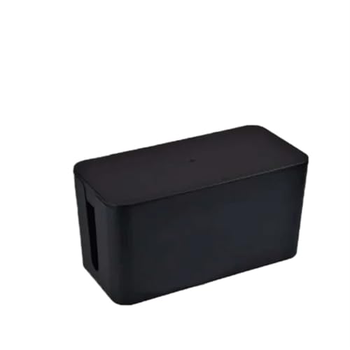Kabelaufbewahrungsbox, Power Board, Kabelmanagement, Steckdosenleiste, Kabelgehäuse, Staubschutz, Ladegerät, Steckdosen-Organizer Kabelmanagementbox(Black-m) von SITBXO